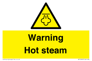 Warning Hot steam